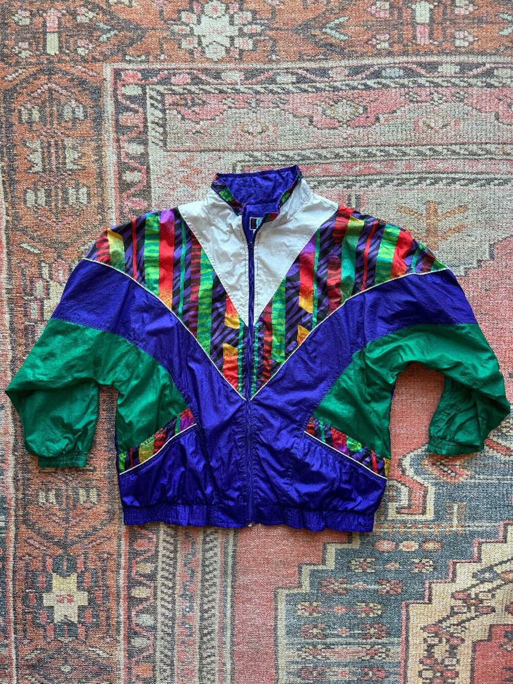 Vintage 80s/90s Bold Spirit Colorblock Windbreaker Jacket